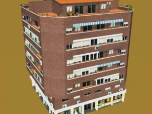 photorealistic low poly building 3 3D Model