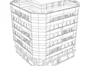 photorealistic low poly building 3 Modelo 3D