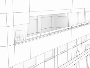 photorealistic low poly building 3 Modelo 3D