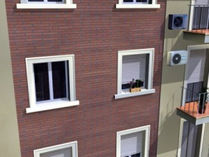 photorealistic low poly building 4 Modello 3D