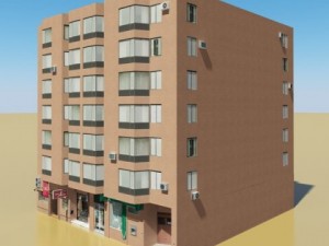 photorealistic low poly building 5 3D Model
