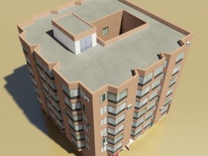 photorealistic low poly building 5 3D Model