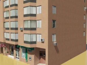 photorealistic low poly building 5 3D Model