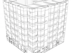 photorealistic low poly building 5 3D Model