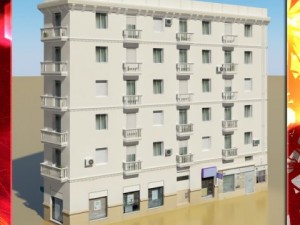 photorealistic low poly building 7 Modello 3D
