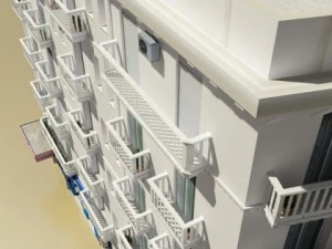 photorealistic low poly building 7 3D Model