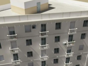 photorealistic low poly building 7 3D Model