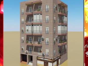 photorealistic low poly building 9 Modèle 3D