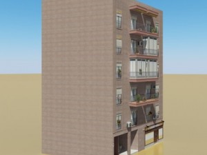photorealistic low poly building 9 3D Model