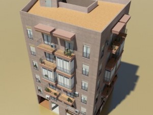 photorealistic low poly building 9 3D Model