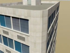 photorealistic low poly office building 10 3D Model