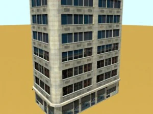 photorealistic low poly office building 10 3D Model