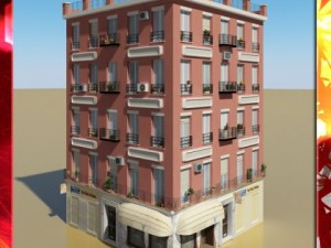 photorealistic low poly building 12 3Dモデル