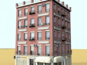 photorealistic low poly building 12 Model 3D