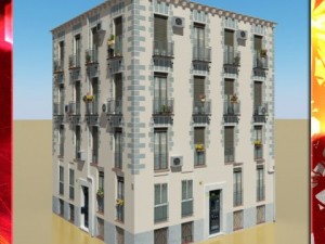 photorealistic low poly building 14 Modelo 3D