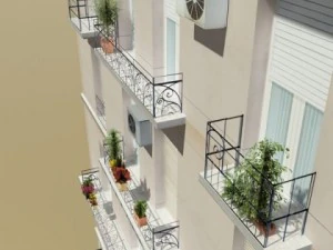 photorealistic low poly building 17 3D Model