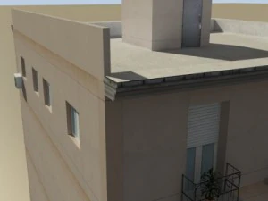photorealistic low poly building 17 3D Model