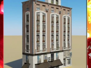 photorealistic low poly building 19 3D Model