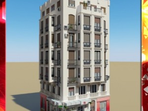 photorealistic low poly building 21 Modelo 3D