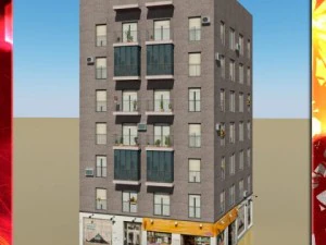 photorealistic low poly building 22 3D Model