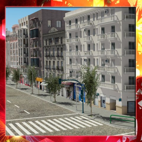 european city block 01 Modelo 3D .c4d .max .obj .3ds .fbx .stl .blend 