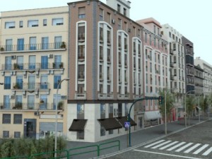european city block 01 Modelo 3D