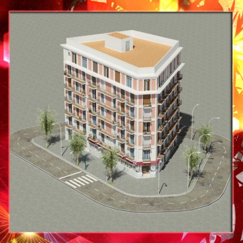 building 23 3D 模型 .c4d .max .obj .3ds .fbx .stl .blend 