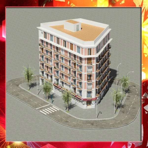 building 23 3D Model .c4d .max .obj .3ds .fbx .stl .blend 