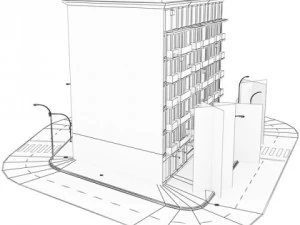 building 23 3D Model