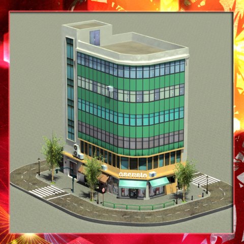 building 24 3D 모델 .c4d .max .obj .3ds .fbx .stl .blend 
