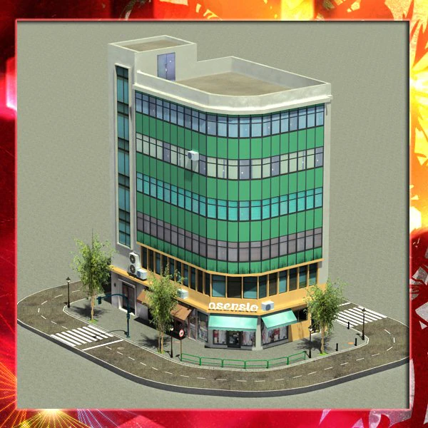 building 24 3D Model .c4d .max .obj .3ds .fbx .stl .blend
