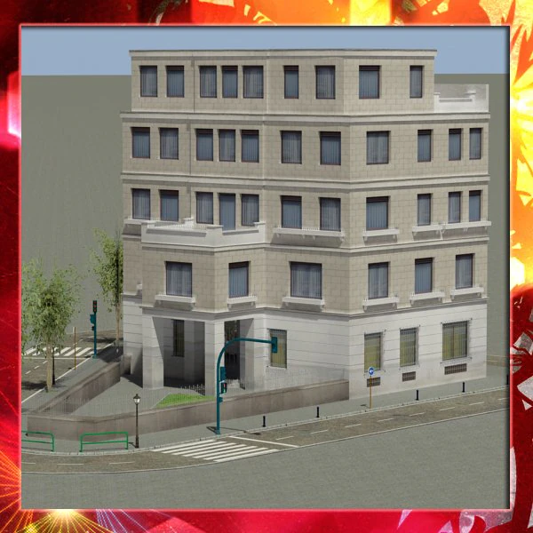 building 25 3D Model .c4d .max .obj .3ds .fbx .stl .blend 