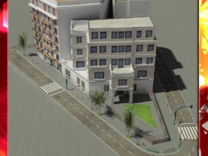 european city block 02 3D मॉडल
