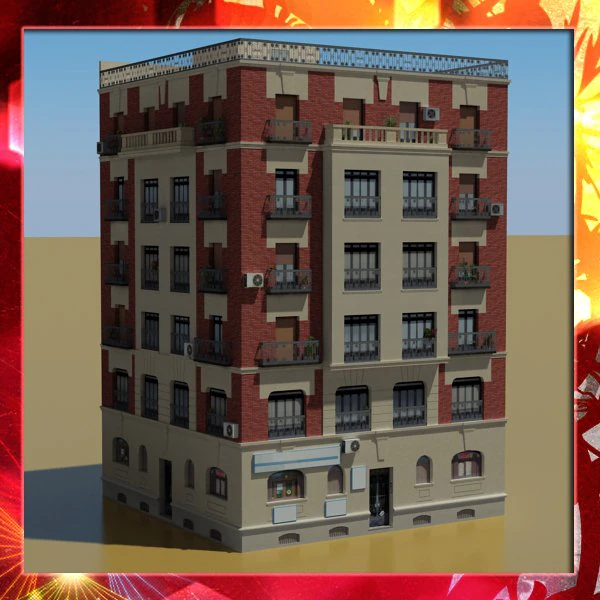 building 28 3D Model .c4d .max .obj .3ds .fbx .stl .blend 