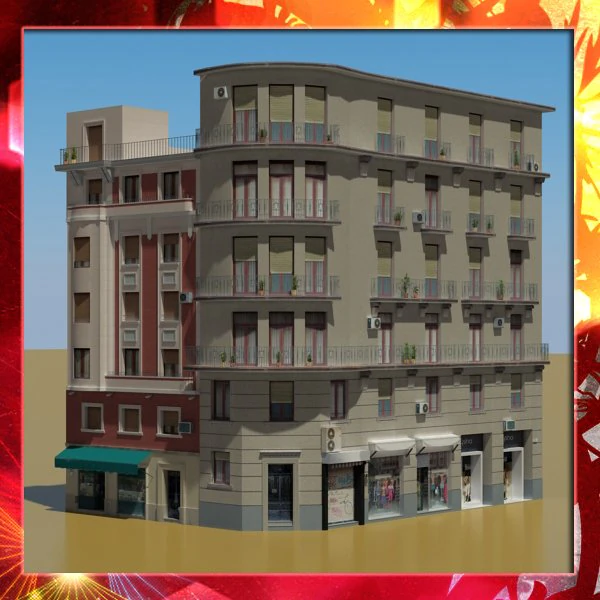 building 32 3D Model .c4d .max .obj .3ds .fbx .stl .blend 