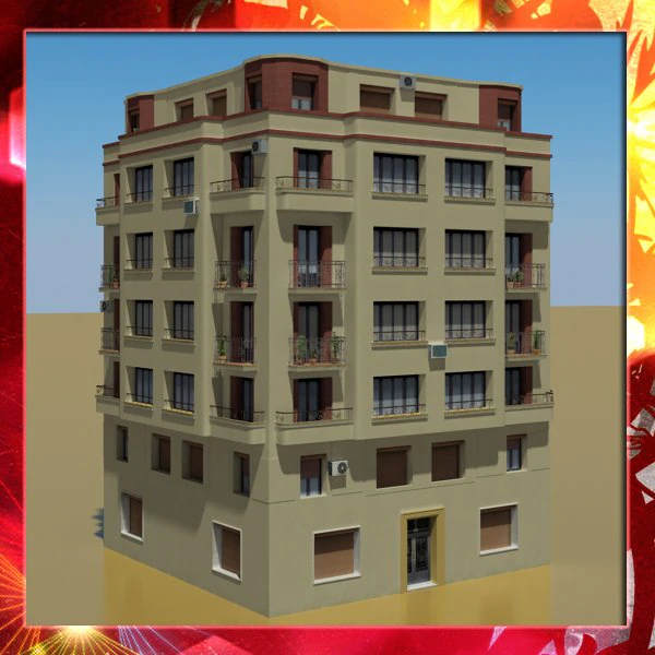 building 34 3D Model .c4d .max .obj .3ds .fbx .stl .blend 