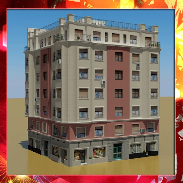 building 35 3D Model .c4d .max .obj .3ds .fbx .stl .blend 