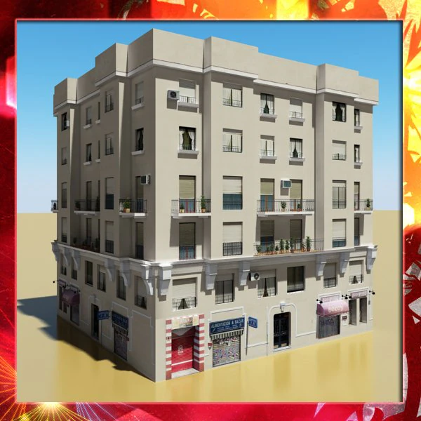 building 37 3D Model .c4d .max .obj .3ds .fbx .stl .blend 