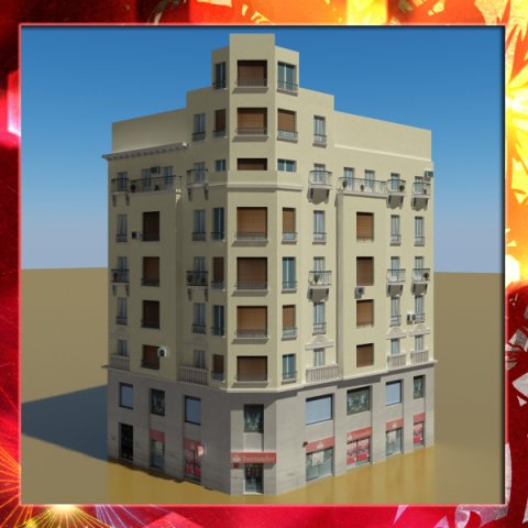 building 38 3D मॉडल .c4d .max .obj .3ds .fbx .stl .blend 
