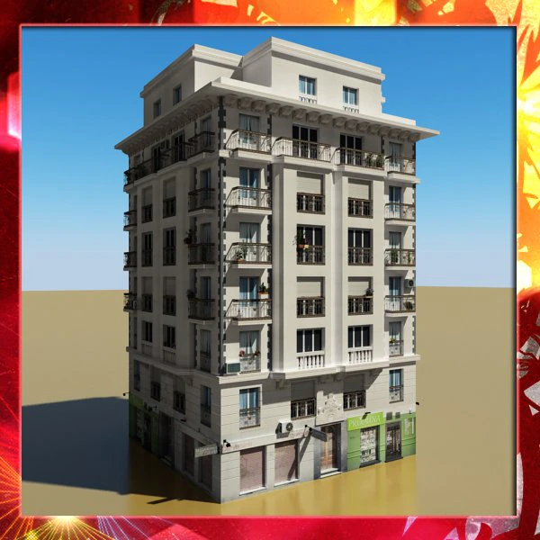 building 40 3D Model .c4d .max .obj .3ds .fbx .stl .blend