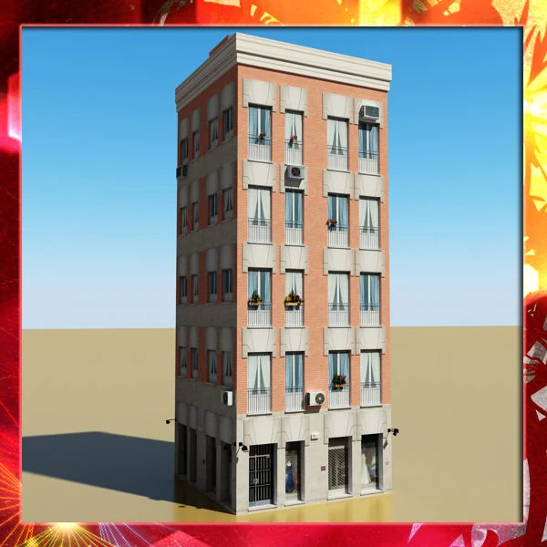 बिल्डिंग 41 3D मॉडल .c4d .max .obj .3ds .fbx .stl .blend 