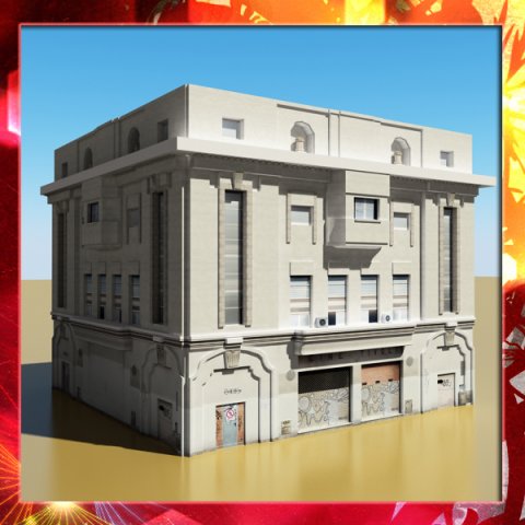building 42 3D Модель .c4d .max .obj .3ds .fbx .stl .blend 