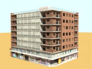 Cole&ccedil;&atilde;o de 10 edif&iacute;cios Modelo 3D