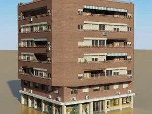 Cole&ccedil;&atilde;o de 10 edif&iacute;cios Modelo 3D