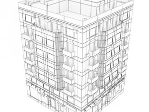 Cole&ccedil;&atilde;o de 10 edif&iacute;cios Modelo 3D