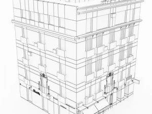 Cole&ccedil;&atilde;o de 10 edif&iacute;cios Modelo 3D
