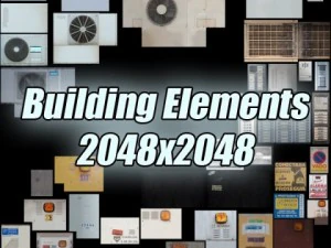 Cole&ccedil;&atilde;o de 10 edif&iacute;cios Modelo 3D