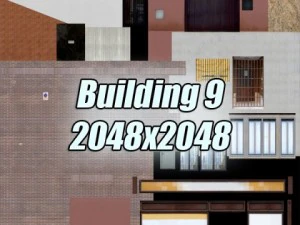 Cole&ccedil;&atilde;o de 10 edif&iacute;cios Modelo 3D