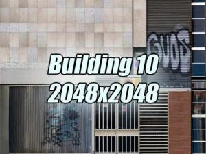 Cole&ccedil;&atilde;o de 10 edif&iacute;cios Modelo 3D