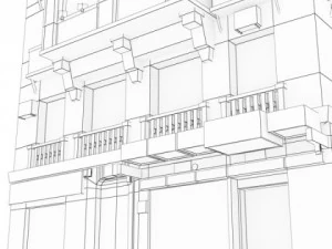 building collection 3 buildings 21 30 3D Model
